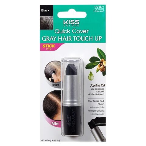 Kiss Quick Cover Grey Hair Touch Up Stick Black 6g