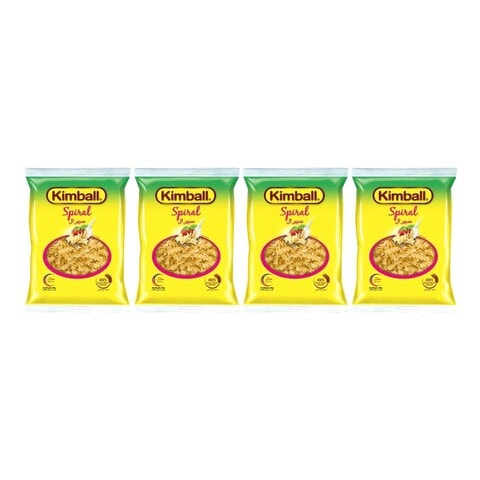 Buy Kimball Spiral Pasta 400g Pack of 4 in UAE