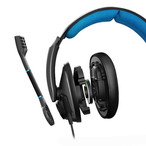 Sennheiser Wired Over-Ear Headphones With Mic Black/Blue