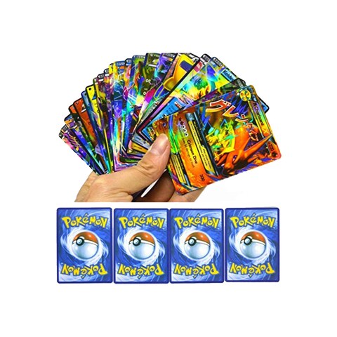 100-Piece Pokemon EX GX Mega Trainer Energy Cards