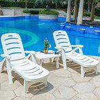 اشتري Jjone Beach Recliner Chair And Table Set For Beach Yard Pool Outdoor Indoor في الامارات