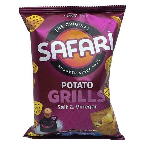 Hunter Foods Safari Salt And Vinegar Potato Grills Chips 60g