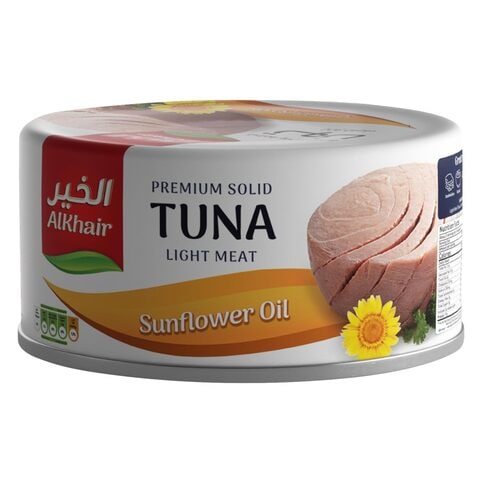 Alkhair Solid Tuna In Sunflower Oil 185g