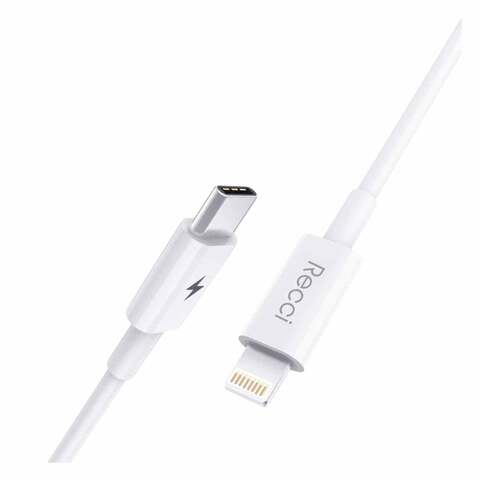 Recci Lightning Cable Type-C 100 cm White