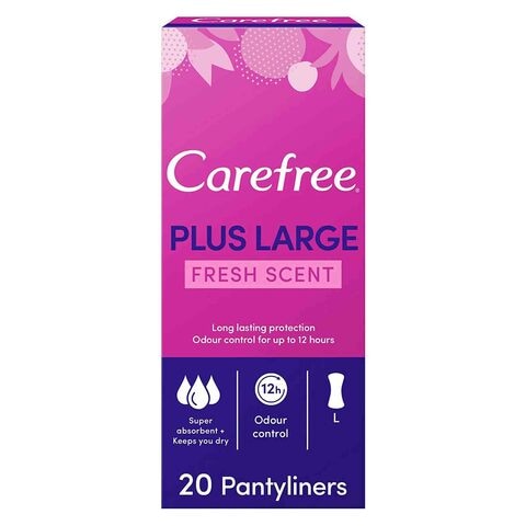 Carefree Fresh Scent Panty Liners White 20 count
