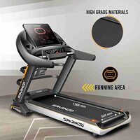 Sparnod Fitness STH-5700_MF 3-Hp Continuous (6-Hp Peak) DC Motorized Automatic Walking and Running Treadmill for Home Use with Multifunction and Auto-Incline (Free Installation Service)
