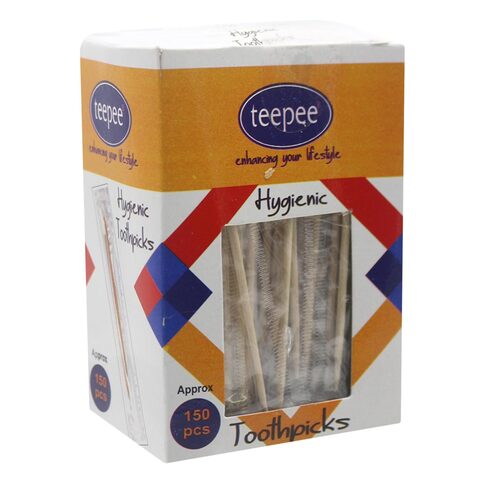 Teepee Hygienic Toothpicks 150 Count