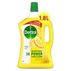 Buy Dettol 3x Power Antibacterial Floor Cleaner Lemon 1.8L in UAE