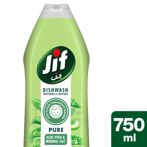 Jif pure aloe and mineral salt dishwash 750 ml