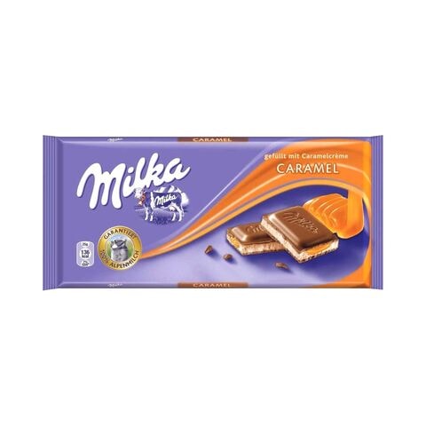 Milka Caramel Chocolate Bar - 100 Gram