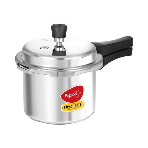 Pigeon Deluxe Aluminium Pressure Cooker Silver 3L