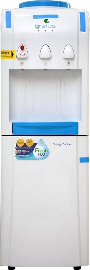 Hot and cold water dispenser with hot sale mini fridge