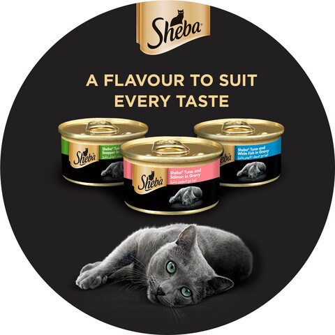 SHEBA&reg; Tuna &amp; White Fish Wet Cat Food Can 80 g