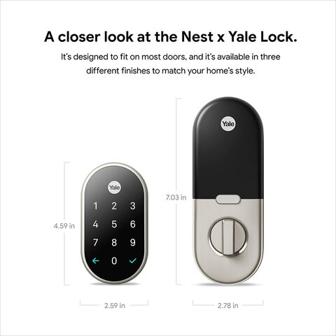 Nest door best sale lock with camera