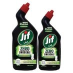 Buy Jif Zero Limescale Lime Power Antibacterial Toilet Cleaner 750ml+500ml in UAE