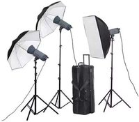 Mircopro Video Light With Value Kit Ex300S (1) With 3 Light + 3 Stand + 2 Reflector + 1 Soft Box 60 X 90 + 2 Umbrella 80Cm + 1Kit Bag