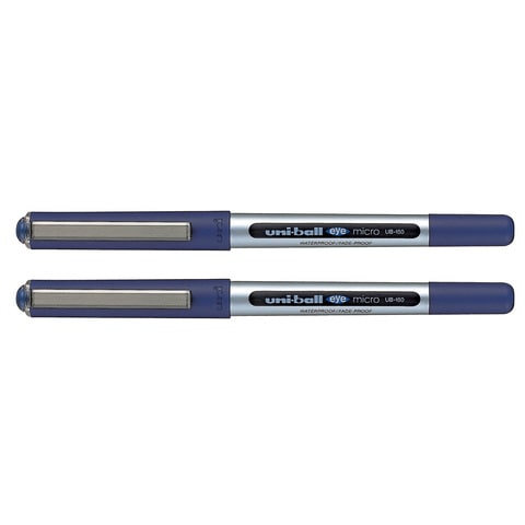 Uni-ball Eye Micro Rollerball Pen Blue 0.5mm 2 PCS