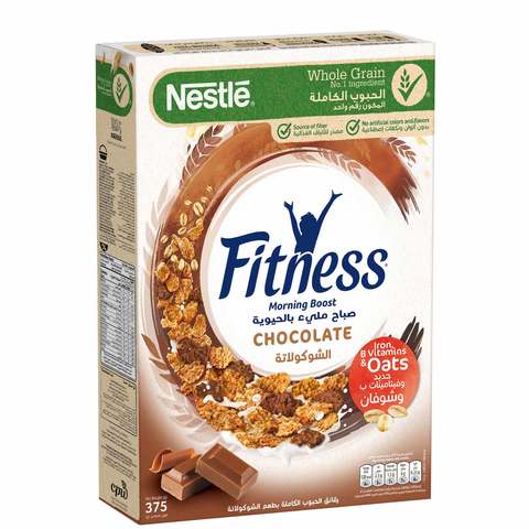 Nestle Fitness Chocolate Morning Boost Cereal 375g