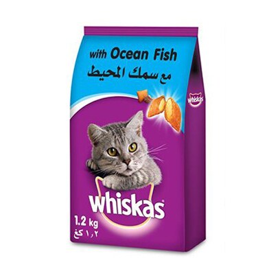 Buy Whiskas Adult Cat Food Ocean Fish Dry 1 Years 1 2kg Online Shop Pet Supplies On Carrefour Lebanon