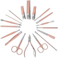 SKY-TOUCH Nail Clipper Set 18pcs, Manicure Set Stainless Steel Professional Nail Clippers Pedicure Tools for Hand Foot &amp; Face Care Gift For Men Women Friends and Parents