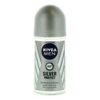 Buy NIVEA MEN Antiperspirant Roll-on for Men, 48h Protection, Silver Protect Antibacterial, 50ml in Saudi Arabia