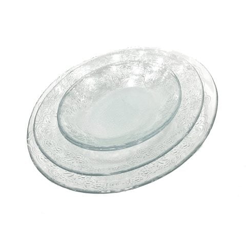 Pasabahce Glass Plate Set Clear Pack of 4