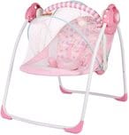 اشتري Baby Bouncer Chair Electric Swing Rocker with Removable Mosquito Net Calming Vibrations Soothing Music Easy to Store and Clean في الامارات