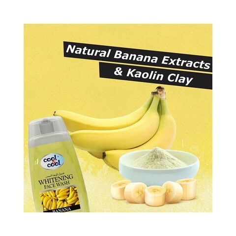 Cool And Cool Whitening Banana Face Wash Yellow 200ml