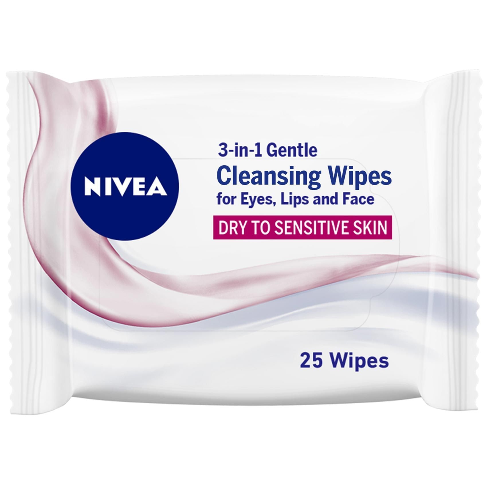 Buy Nivea Face Wipes 3in1 Gentle Cleansing Dry to Sensitive Skin 25