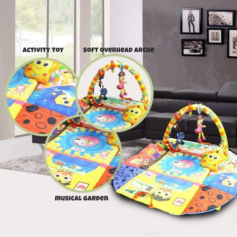 Baby play gym, Foldable Baby play mat with music for Infants