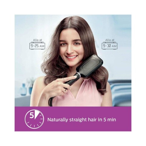 Philips heated hotsell straightening hair brush