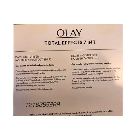 Olay Total Effect7 Day Cream 50ml With Night Cream 50ml