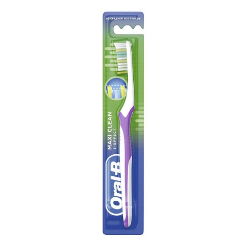 Oral-B Three-Effect Maxi Clean 40 Medium Toothbrush Multicolour
