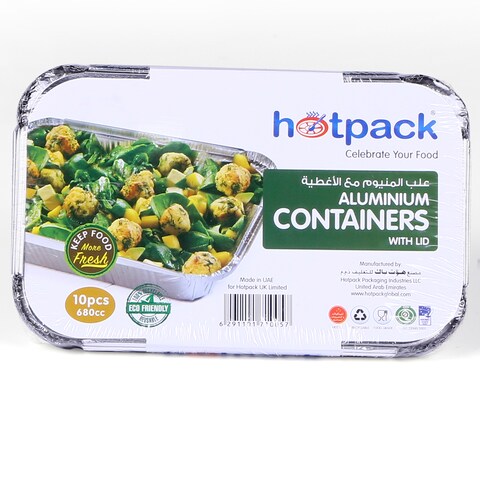 Hotpack - Aluminium Container 8368 (680 Cc) - 10Pcs