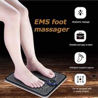 Generic Meknass EMS Electric Foot Massager, Massage Mat Pain Relief Foot Pad, Folding Portable Massage Foot Mat USB Rechargeable