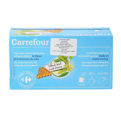 Carrefour Lime Honey Herbal Tea 25 Bags