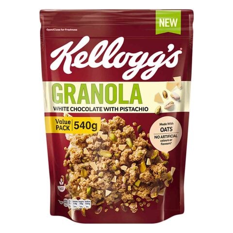 Kellogg&#39;s Granola White Chocolate With Pistachio 540g