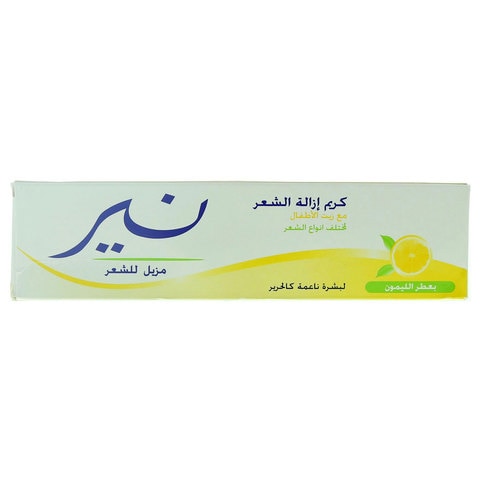 Nair hair removal cream with baby oil lemon fargrance 110 ml