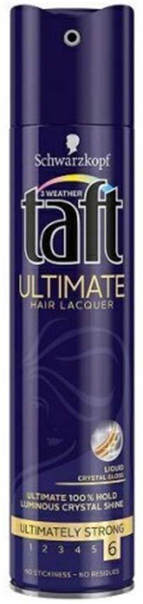 Buy Schwarzkopf Taft Ultimate Hair Spray Ultimately Strong 6 250ml Online -  Shop Beauty & Personal Care on Carrefour UAE
