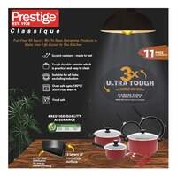 Prestige Classique Non-Stick Cookware Set Red 11 PCS
