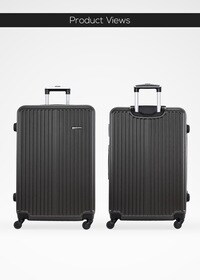 Lightweight 1 piece Single Size ABS Hard side Large Checked Baggage Travel Luggage Trolley Bag Set with Lock for men / women / unisex Hard shell strong