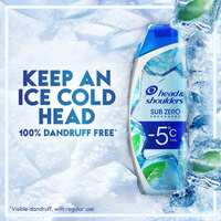 Head &amp; Shoulders Sub Zero Freshness -5&deg; Feel Anti-Dandruff Shampoo White 400ml Pack of 3
