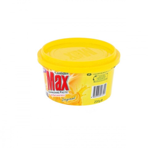 Lemon Max Dishwashing Paste Yellow, Original, 200g