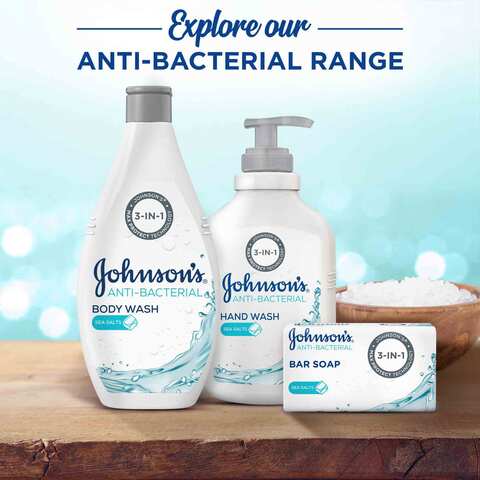 Johnson&#39;s Body Wash Anti-Bacterial Sea Salts 250ml