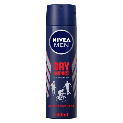 Nivea Men Antiperspirant Spray For Men - Dry Impact - 150ml