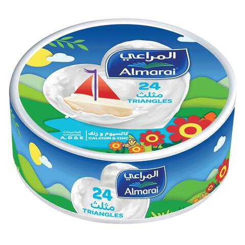 اشتري جبنة المراعي مغذية مثلثات بالزيت النباتي 360جرام × 24 قطعة في السعودية