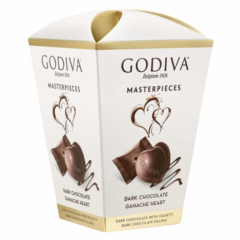 Godiva Masterpieces Ganache Heart Dark Chocolate 117g