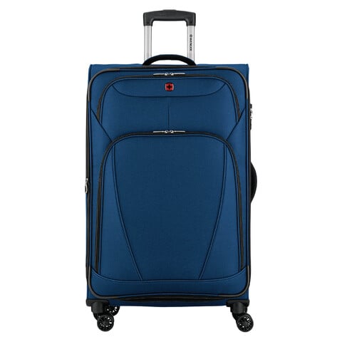 Buy Wenger Beaumont 4 Wheel Soft Casing Cabin Trolley Blue 55cm