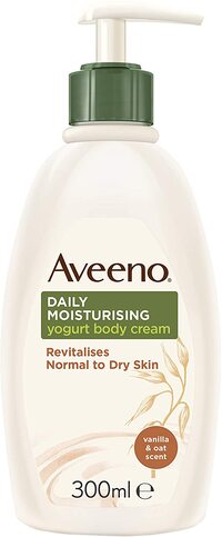 Aveeno Daily Moisturising Yogurt Body Cream Vanilla &amp; Oat Scent 300ml