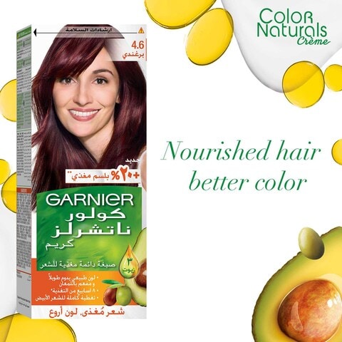 Garnier Colour Naturals Cream Nourishing Permanent Hair Colour 4.6 Burgundy 110ml